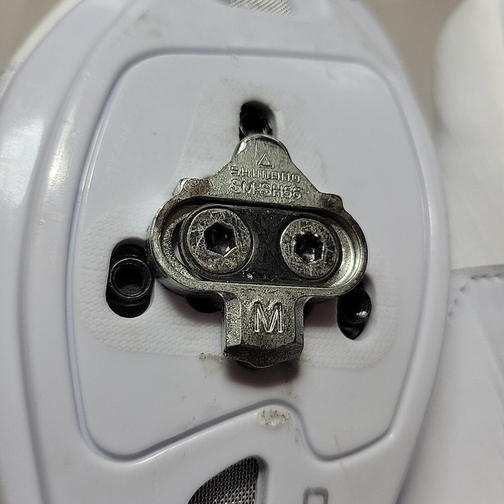 Shimano SH-IC100 Dynalast Women's Indoor Cycling Shoes Bike White SPD Cleat incl - Picture 10 of 10